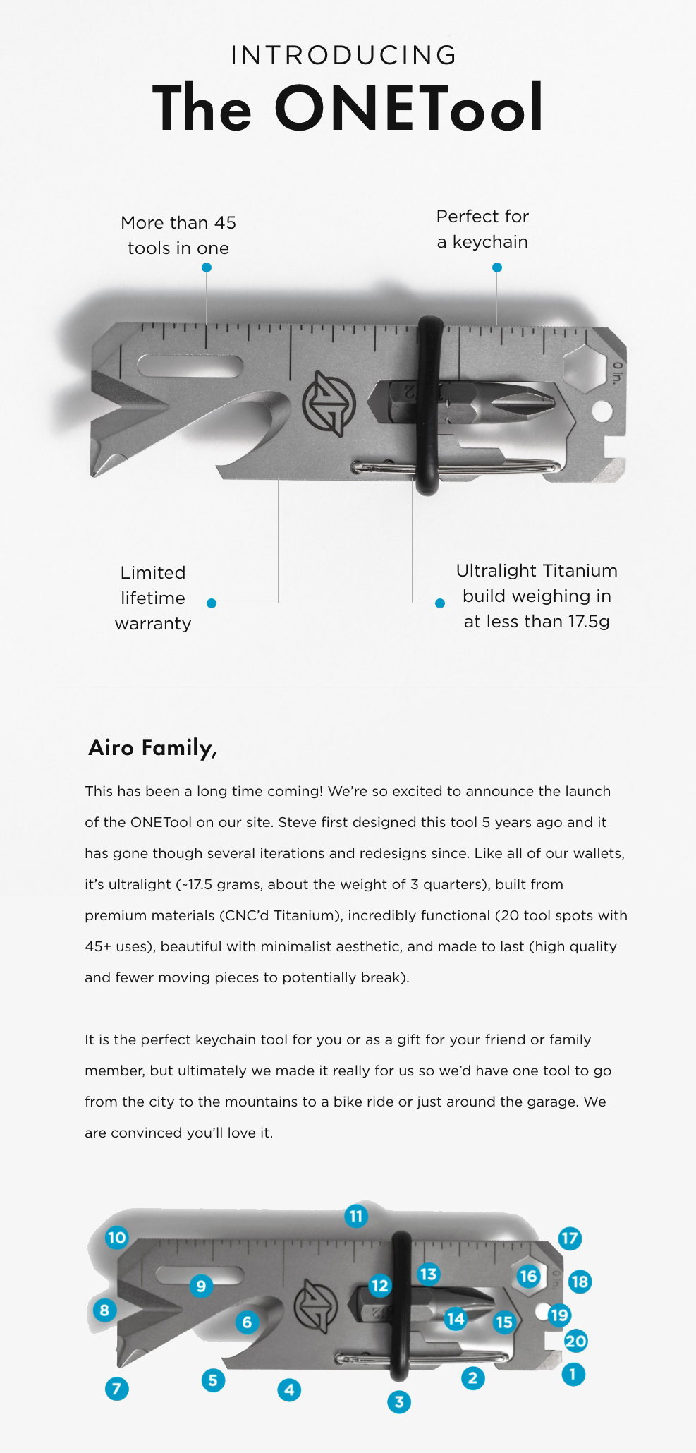 Airo Collective: LAUNCH ALERT: The ONETool is here | Milled