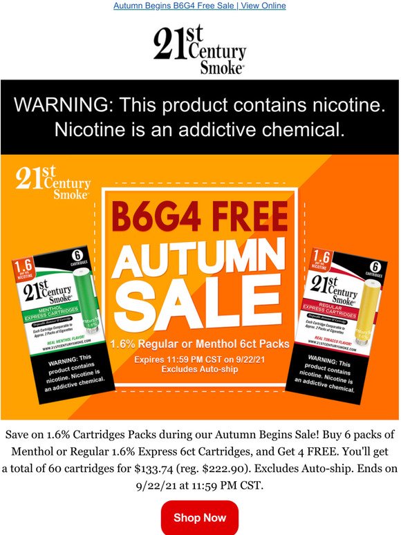 Autumn Begins B6G4 Free Sale