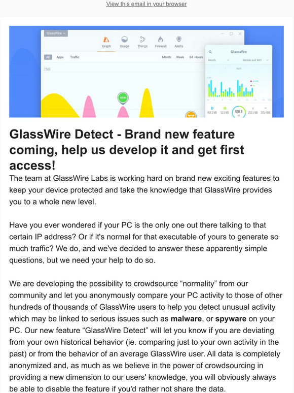 GlassWire - Is my PC behaving normally, or is it infected with malware?