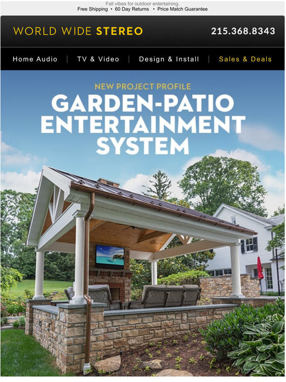 WorldWideStereo Project Spotlight A GardenPatio Entertainment System