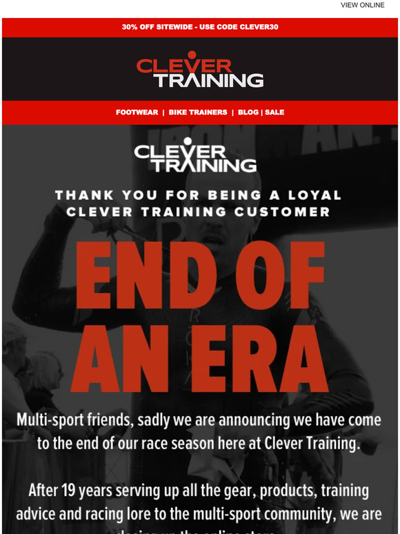 The end of an era: Clever Training is closing it's doors