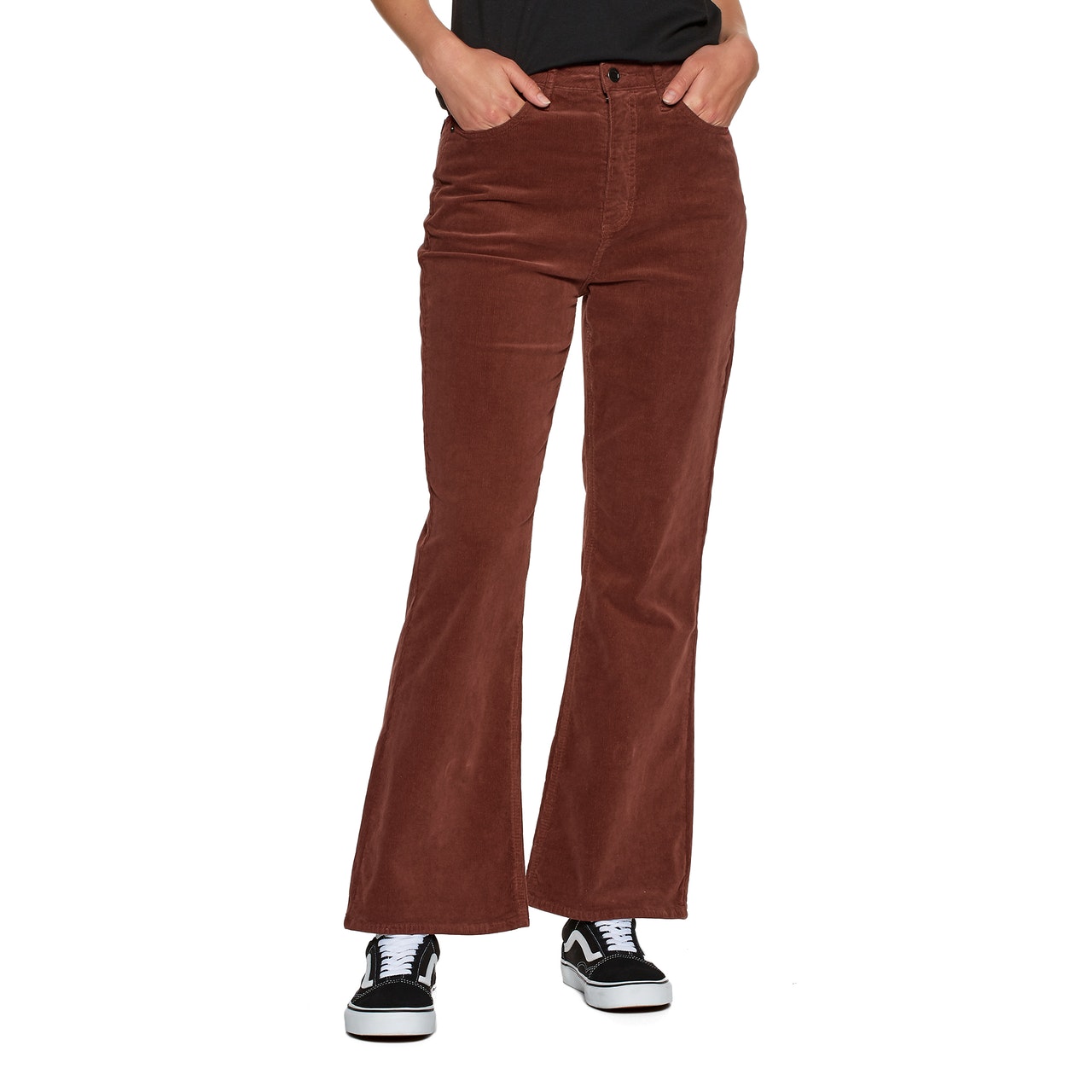 RVCA Rowe Livin Corduroy Womens Jeans - Cinnamon