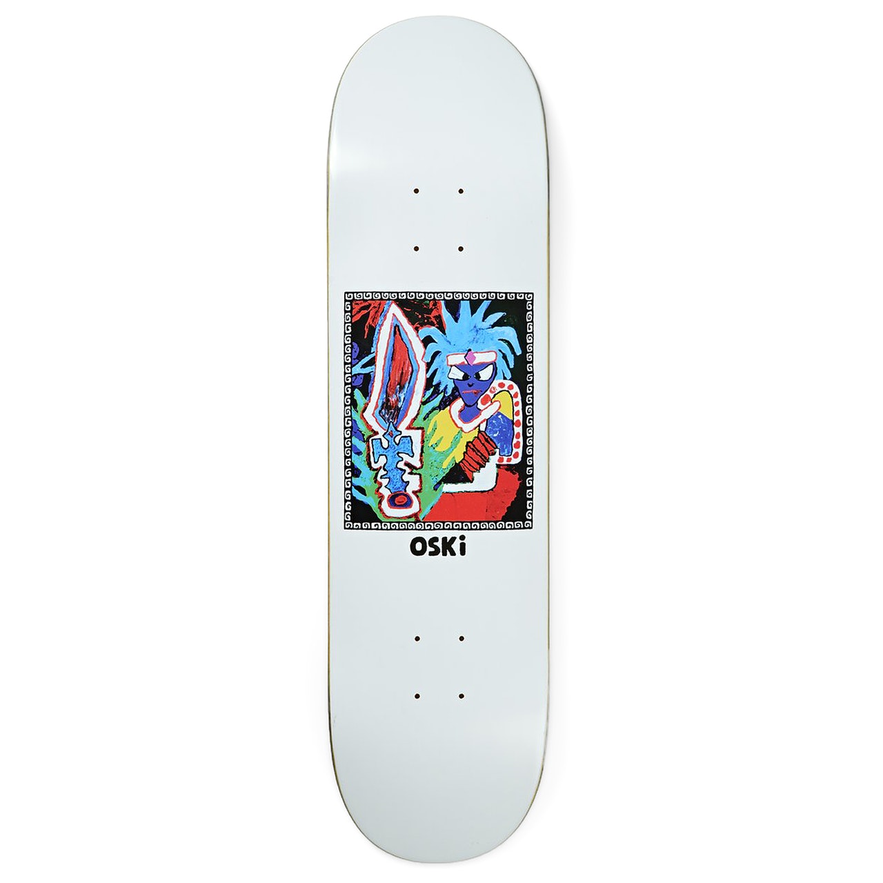 Polar Skate Co Oskar Rozenberg - Tribal Chief Skateboard Deck - White