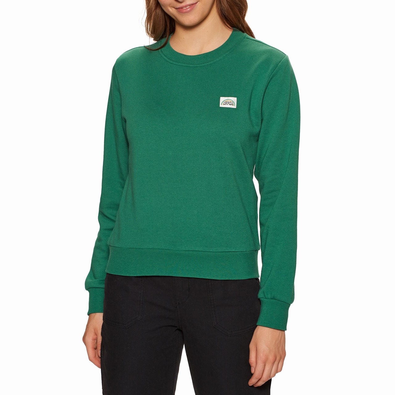 RVCA Rowe Fleece Womens Sweater - Green Moss