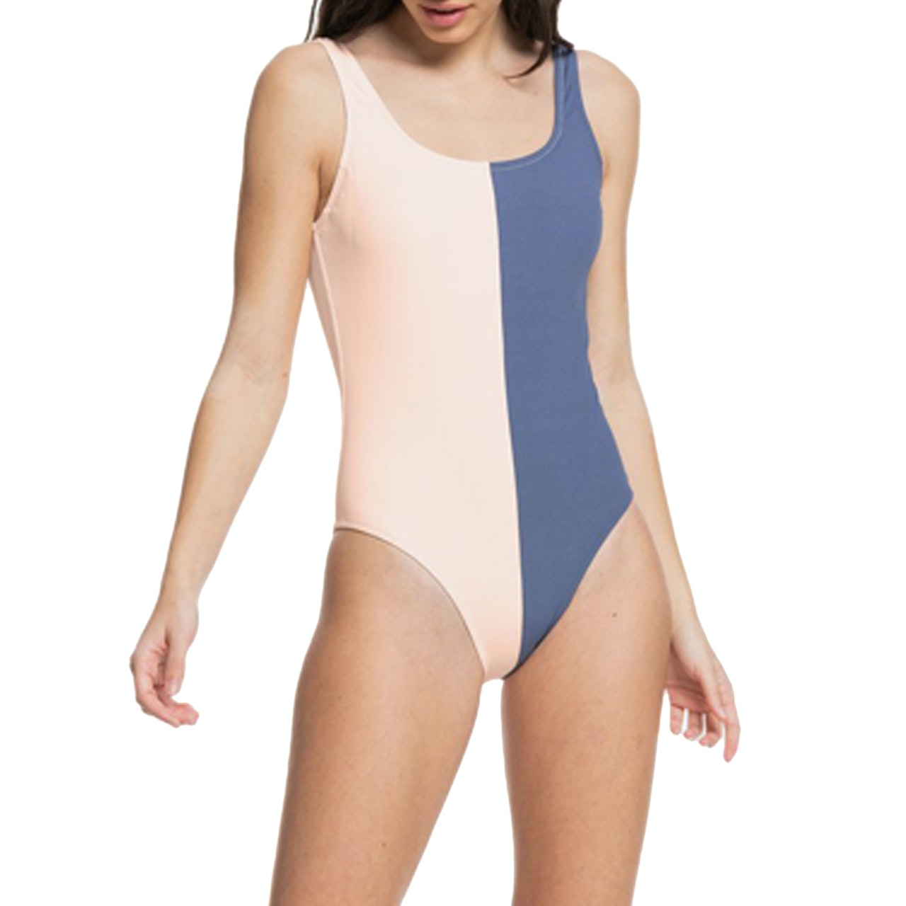 Quiksilver Colour Block Swimsuit - Blue Indigo