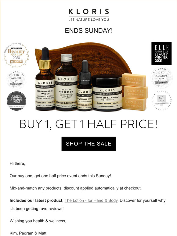 Sale Ends Sunday!