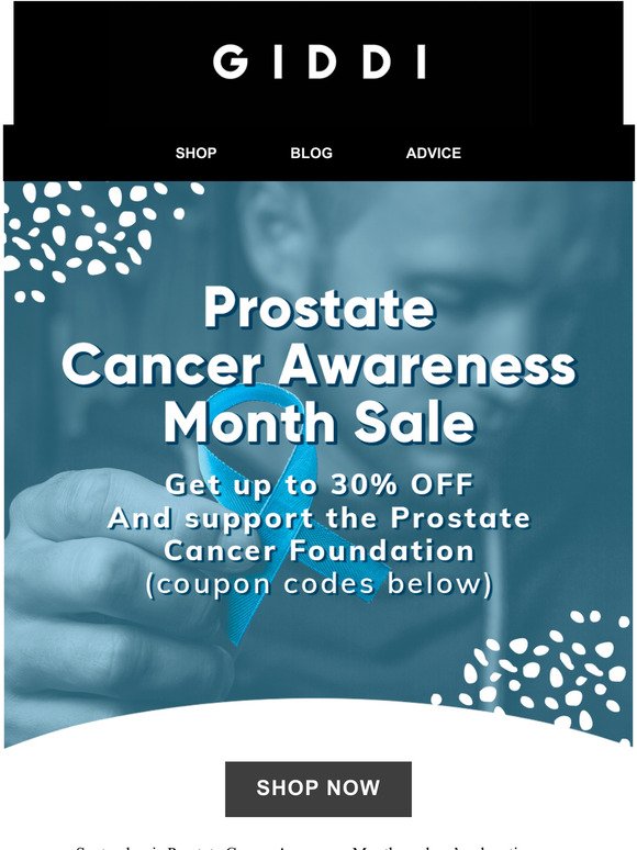 Giddi Prostate Cancer Awareness Month Milled