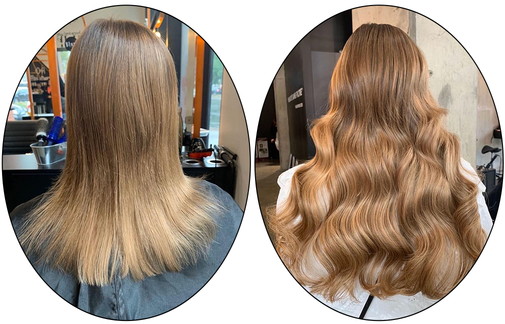 Sitting Pretty Halo Hair Before and Afters Milled