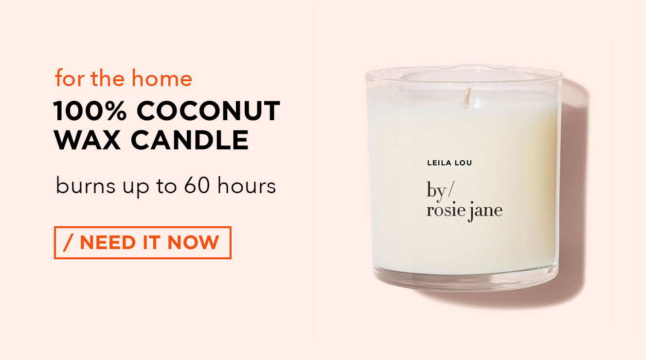 100% Coconut Wax Candle