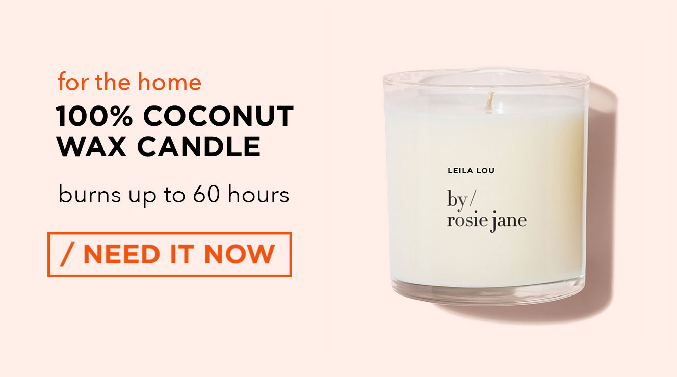 100% Coconut Wax Candle