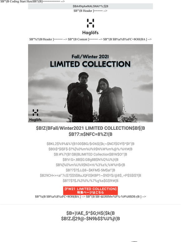 Fall/Winter2021 LIMITED COLLECTION