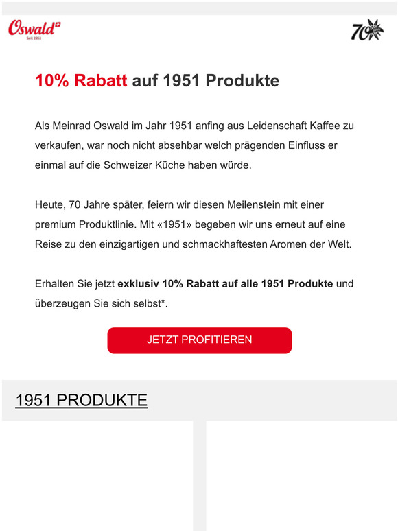 10% Rabatt auf 1951 Produkte sichern!