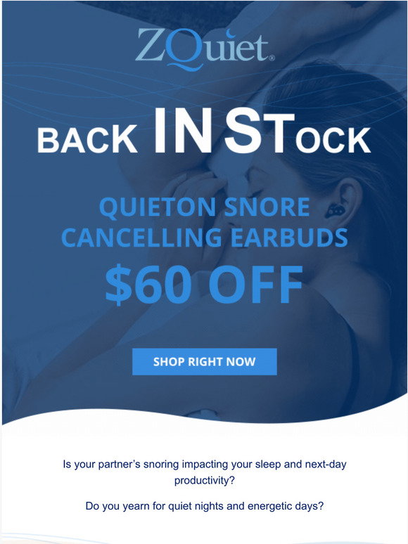 ZQuiet: QuietOn - Back in stock at $60 