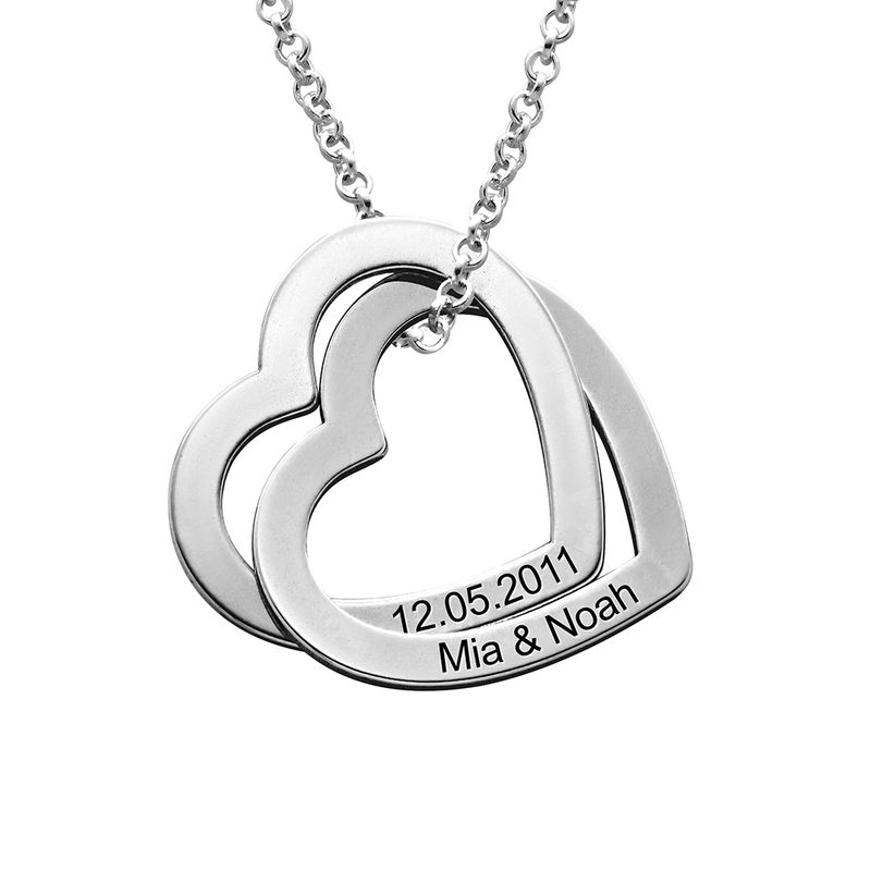 Verschlungene Herzkette aus Sterlingsilber