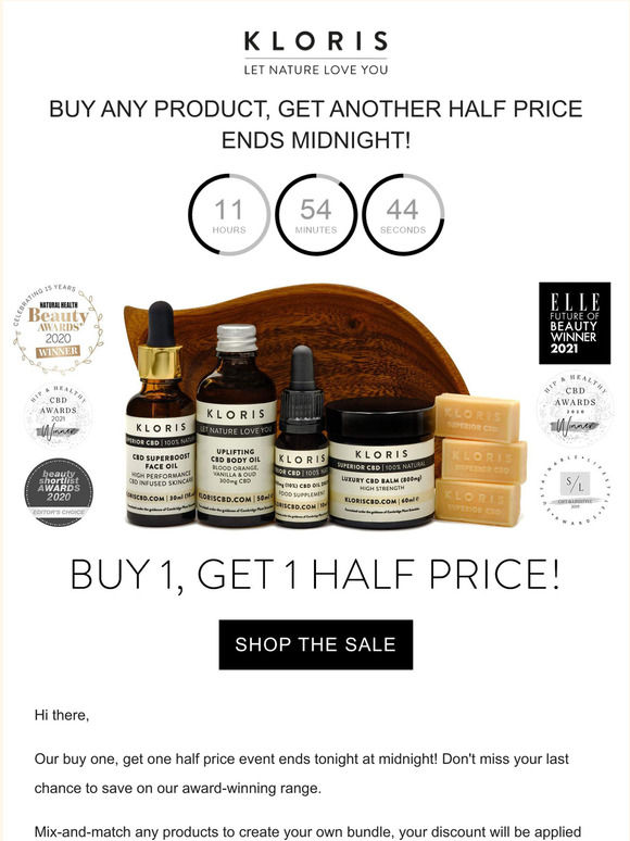 Sale Ends Today!