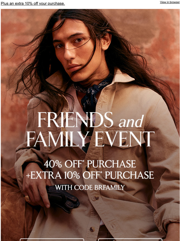 Banana Republic Friends & Family Bonus Remember To Use This Special