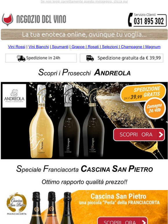 Negoziodelvino - Prosecco ANDREOLA & Abruzzo TENUTA ULISSE