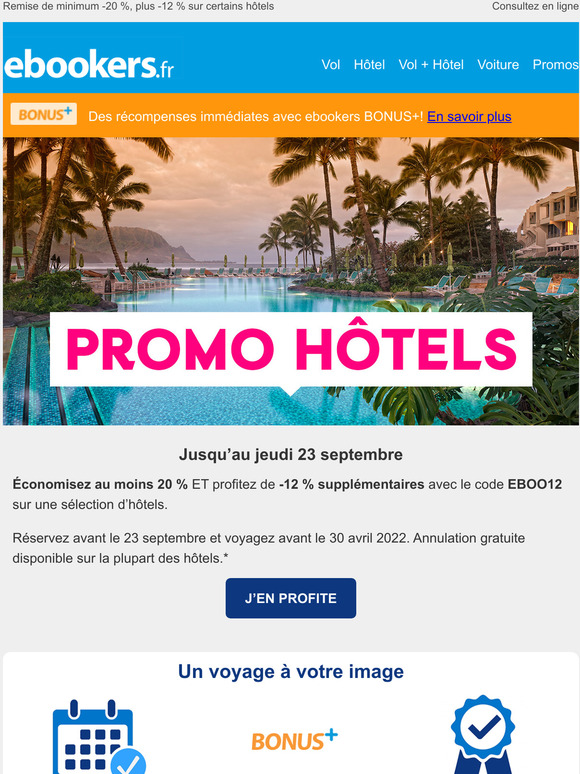 Ne manquez pas notre promo de septembre sur les htels