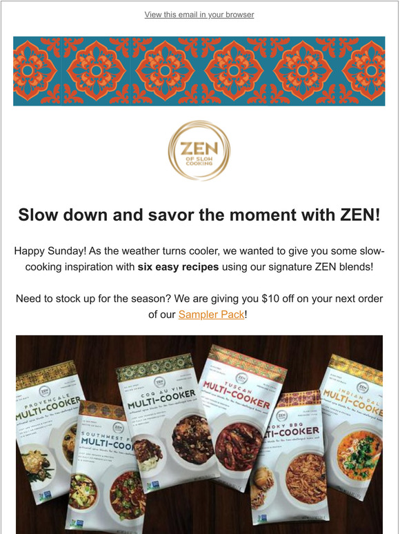 Zen Sampler Pack Sale!