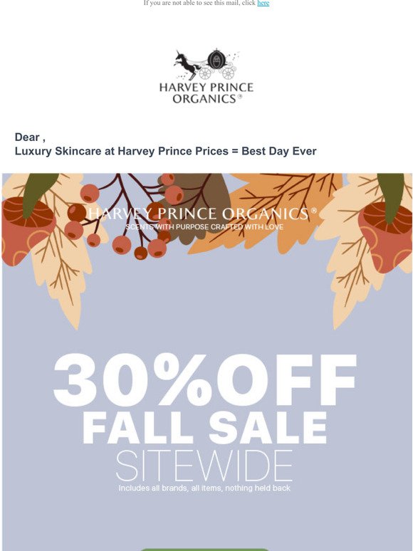 Luxury Skincare at Harvey Prince Prices = Best Day Ever