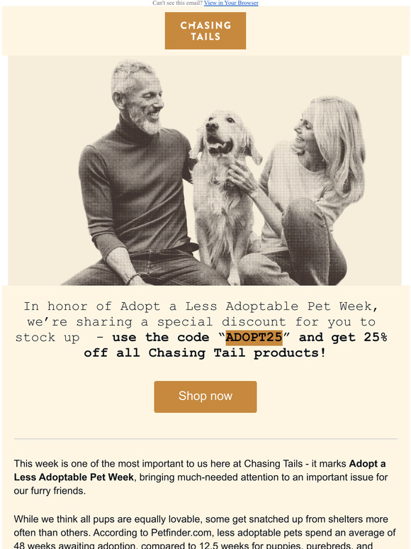 Celebrate Adopt a Less Adoptable Pet Week