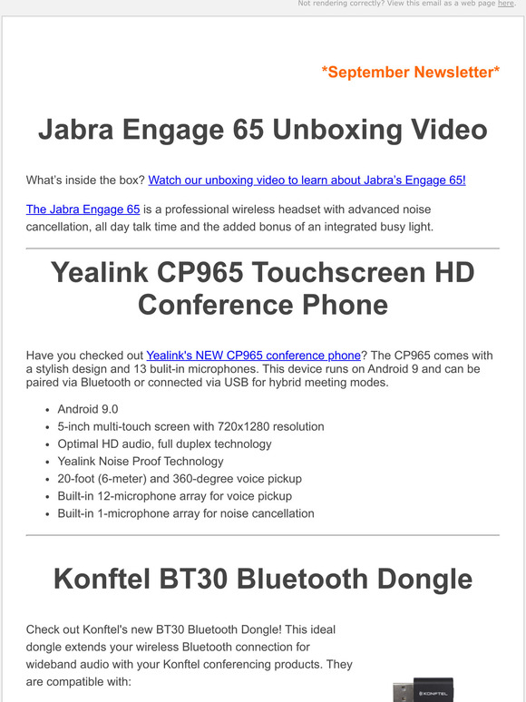Open Now Your VoIP Hardware Newsletter is Here!