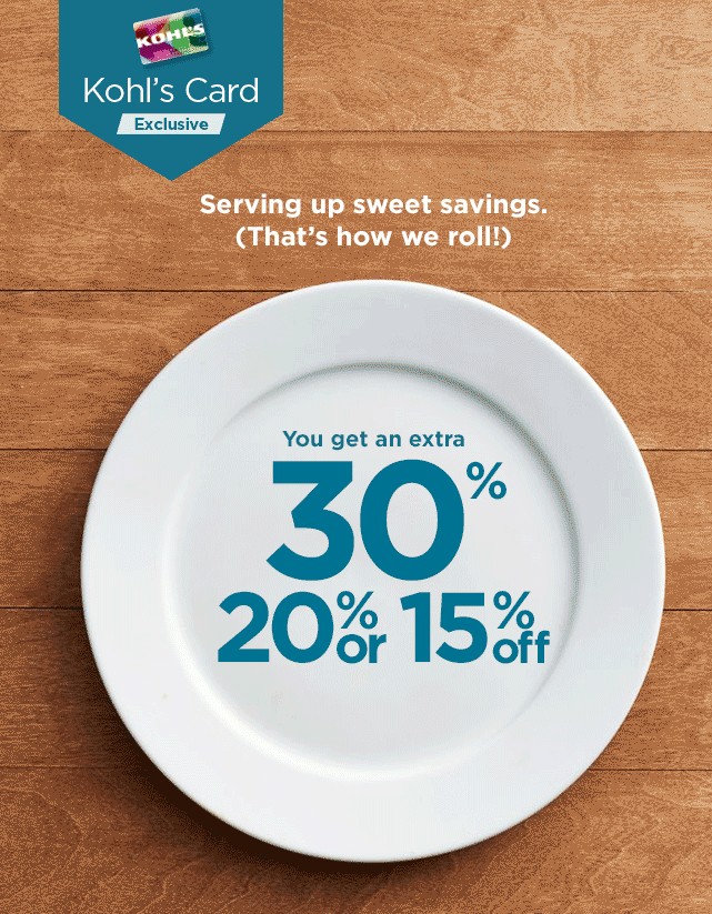 Kohl's Take 30, 20, or 15 off + A funfilled fall calls for all new