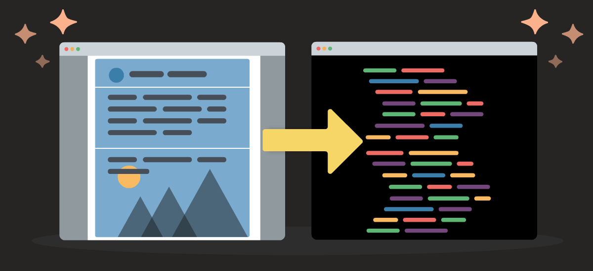 email with all images animating to a live text email