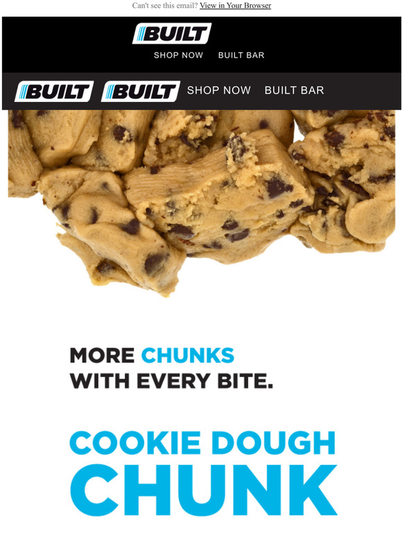Built Bar Cookie Dough Chunk is back! Milled