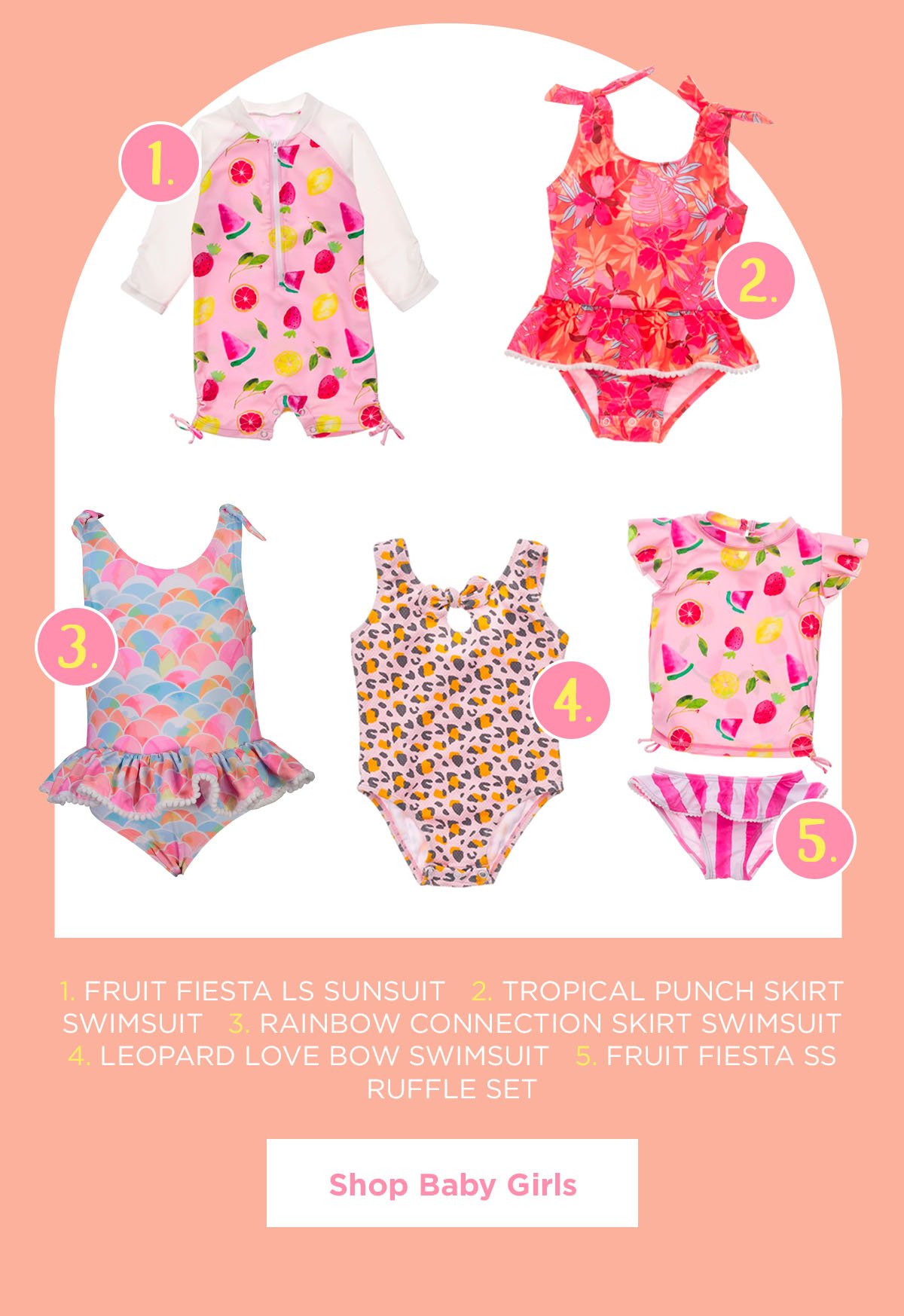 Baby Girls Swimwear