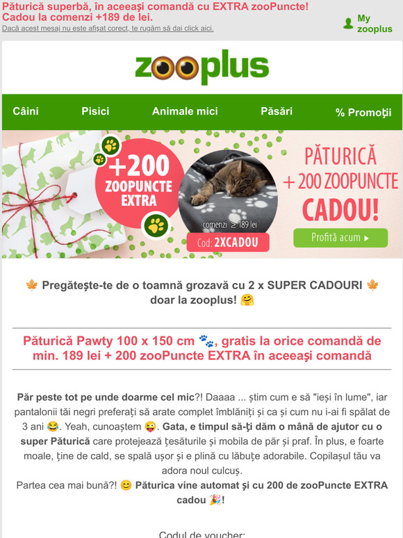 zooplus RO Email Newsletters: Shop Sales, Discounts, and Coupon 