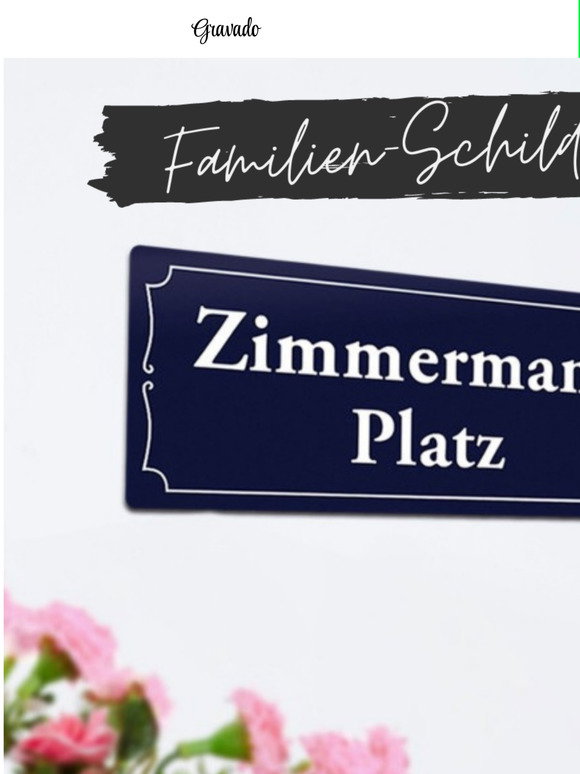 Trschild Aus Ton Mit Namen