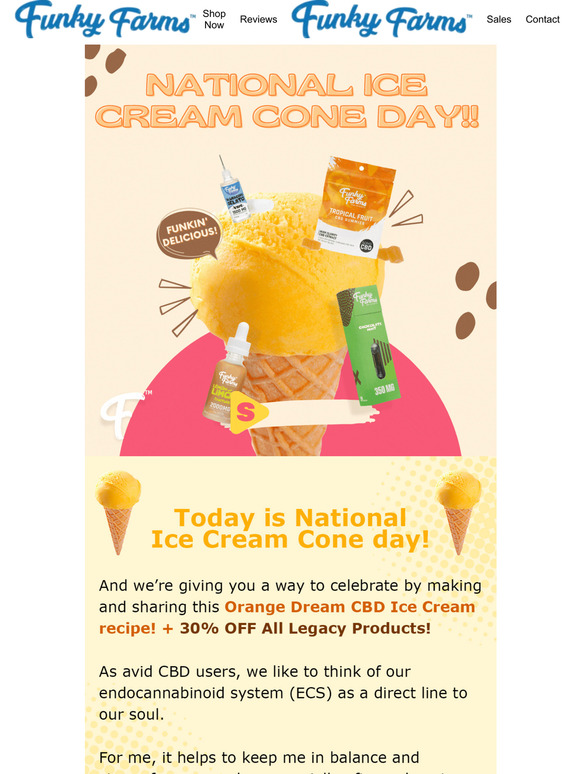 Arise Bioscience Celebrate national ice cream cone day! Milled