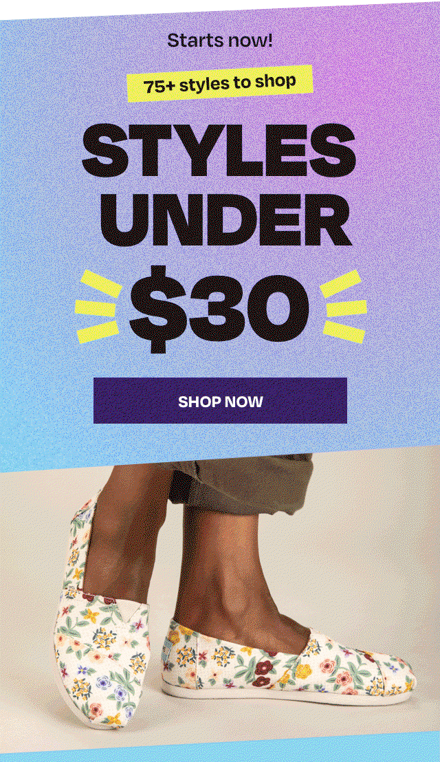 Starts Now Styles Under 30 - Over 75 Styles to Shop