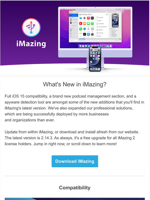 imazing 2 update iphone ios