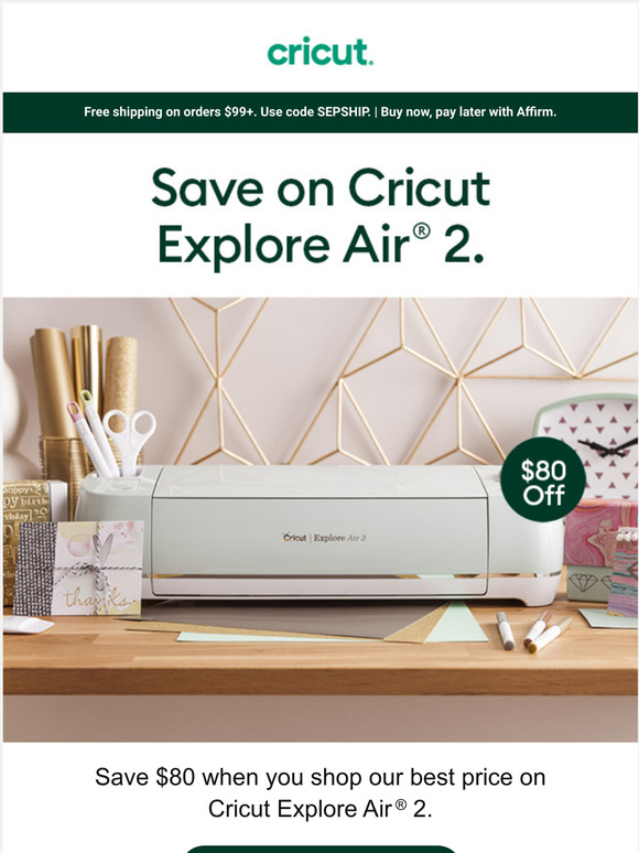 Cricut Cricut Explore Air 2 Is Now 80 Off Milled