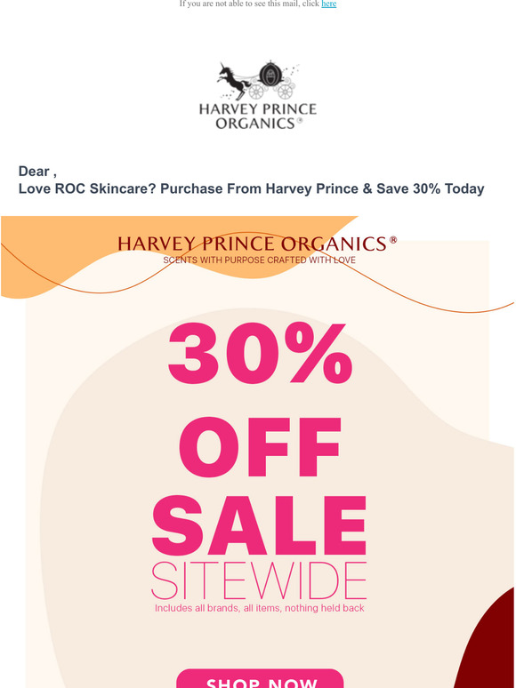 Love ROC Skincare? Purchase From Harvey Prince & Save 30% Today