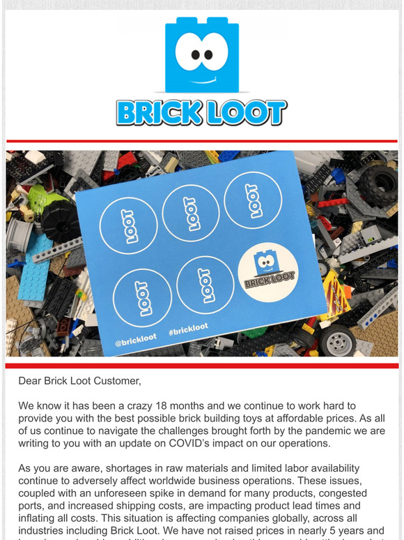  Important Message about Brick Loot Subscriptions 