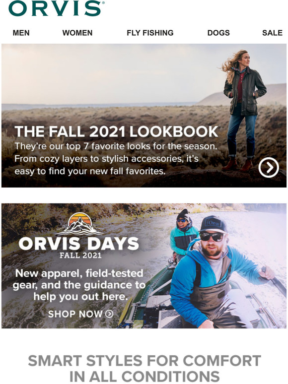 Orvis See them now Our top 7 looks for fall! Milled