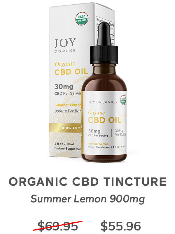 Organic CBD Tincture Summer Lemon 900mg