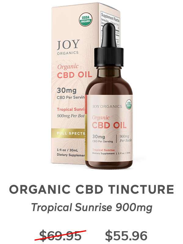 Organic CBD Tincture Tropical Sunrise 900mg