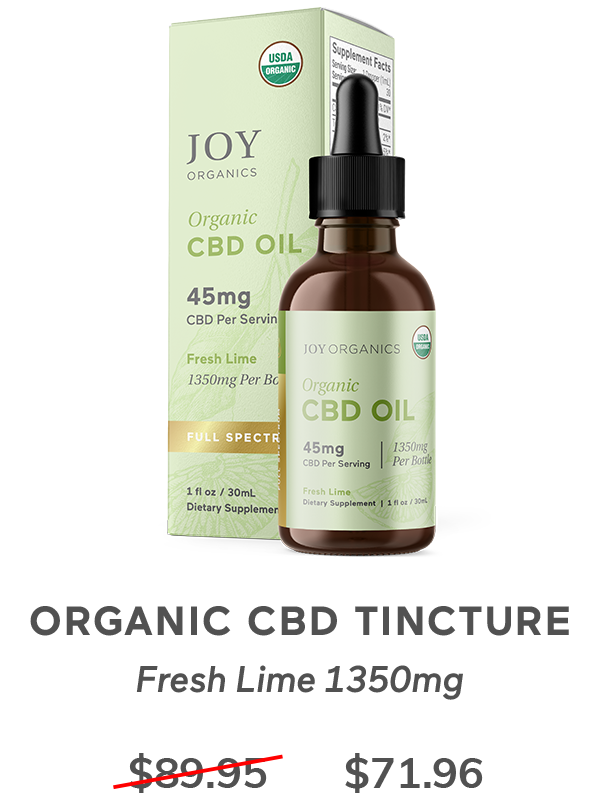 Organic CBD Tincture Fresh Lime 1350mg