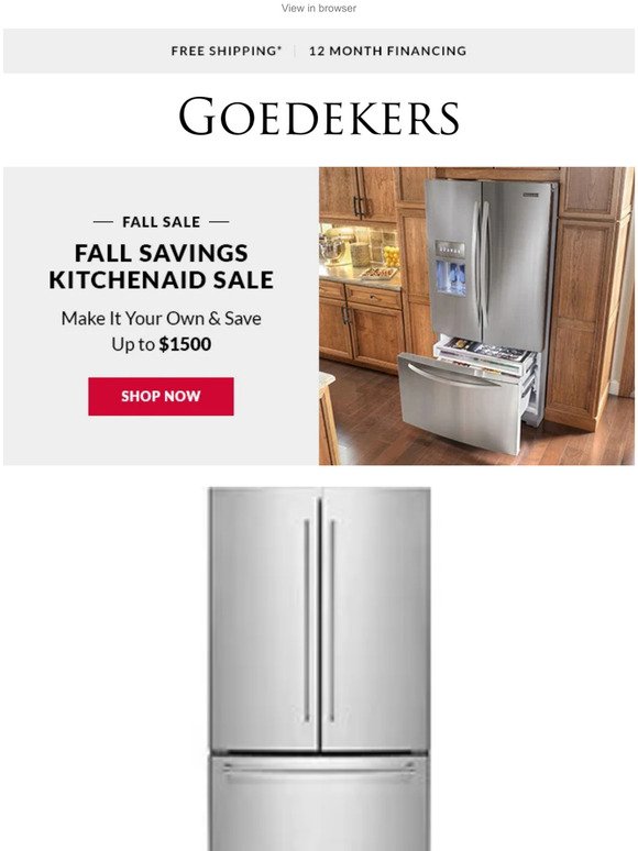 Save Up to $1500 on Best Selling KitchenAid Appliances!