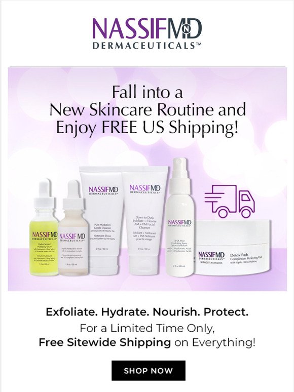 Fall into a New Skincare Routine + FREE Shipping 