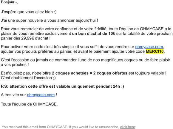 Pour vous remercier 