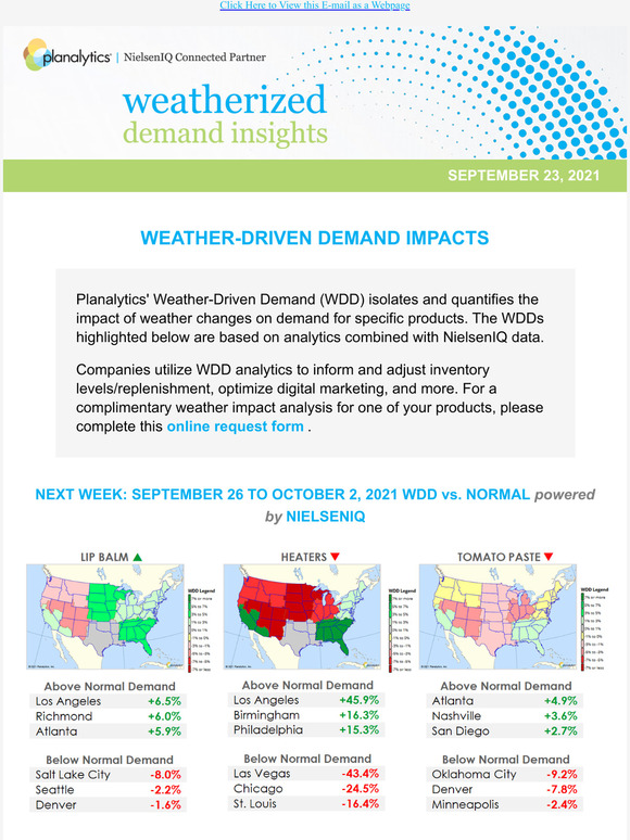Planalytics & NielsenIQ: Weatherized Demand Insights