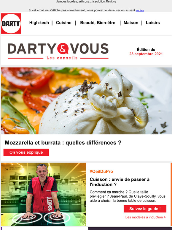 Induction : quelle table choisir ? | L' iPhone 13 dbarque ! | Mozzarella ou Burrata ?