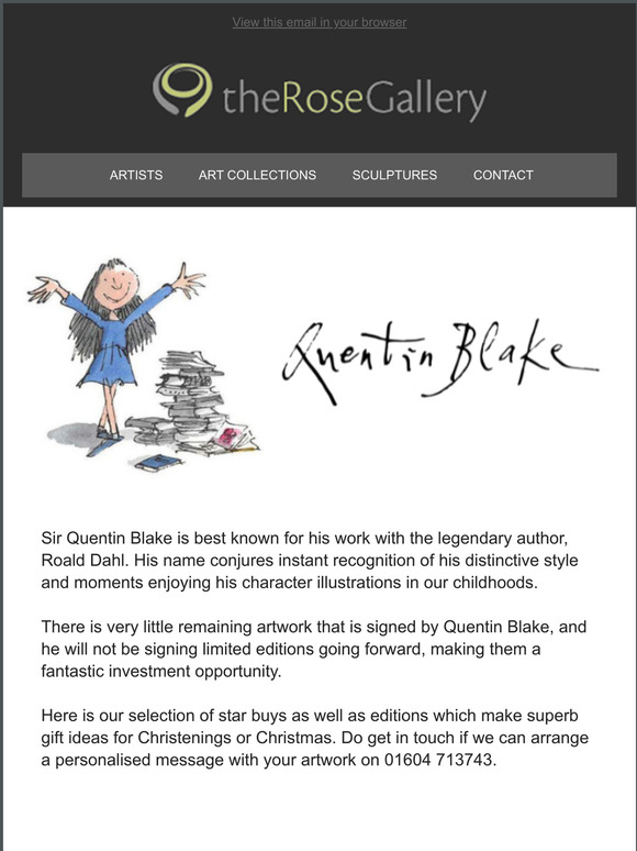 Quentin Blake's larger-than-life characters