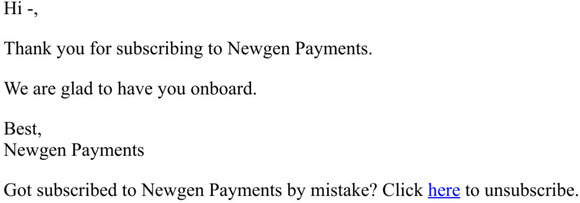 Newgen Payments - Welcome!