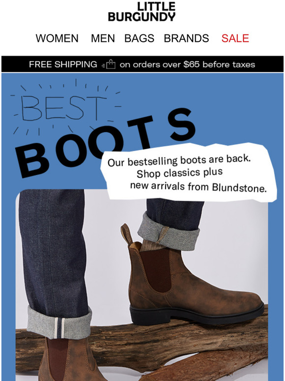 blundstone boots little burgundy